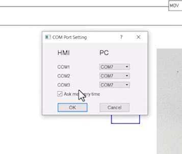 COM configuration