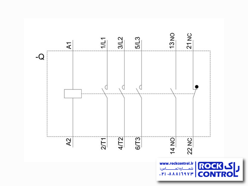 سیم بندی کنتاکتور 3RT2047-1AB00 اشنایدر